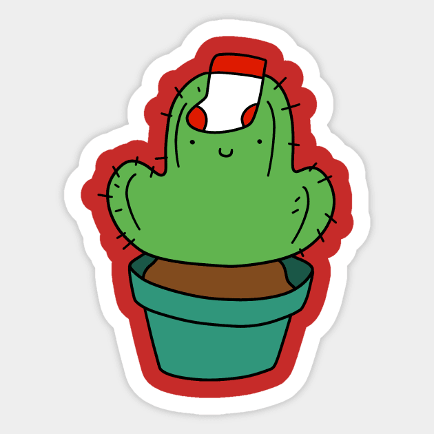 Sock Cactus Sticker by saradaboru